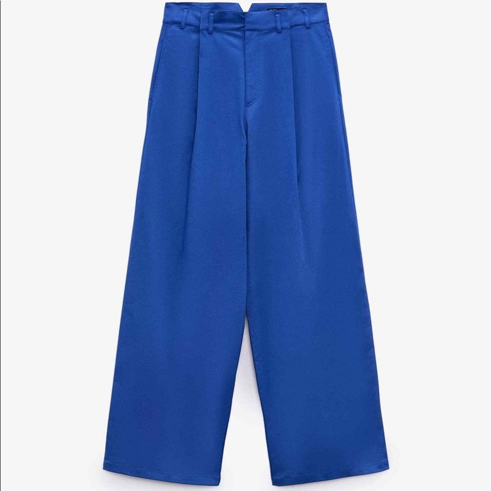 COBALT ZARA WIDE LEG TROUSER *BEAUTIFUL*